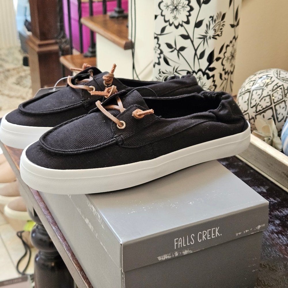 NWT Falls Creek Women's Erin Casual Shoes, Black, Sz 9 - Picture 3 of 15